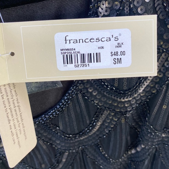 Francesca’s Black Sequin Romper - Picture 13 of 17